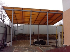 Навесы односкатные пример 7